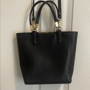 Coach Black Leather Tote Bag